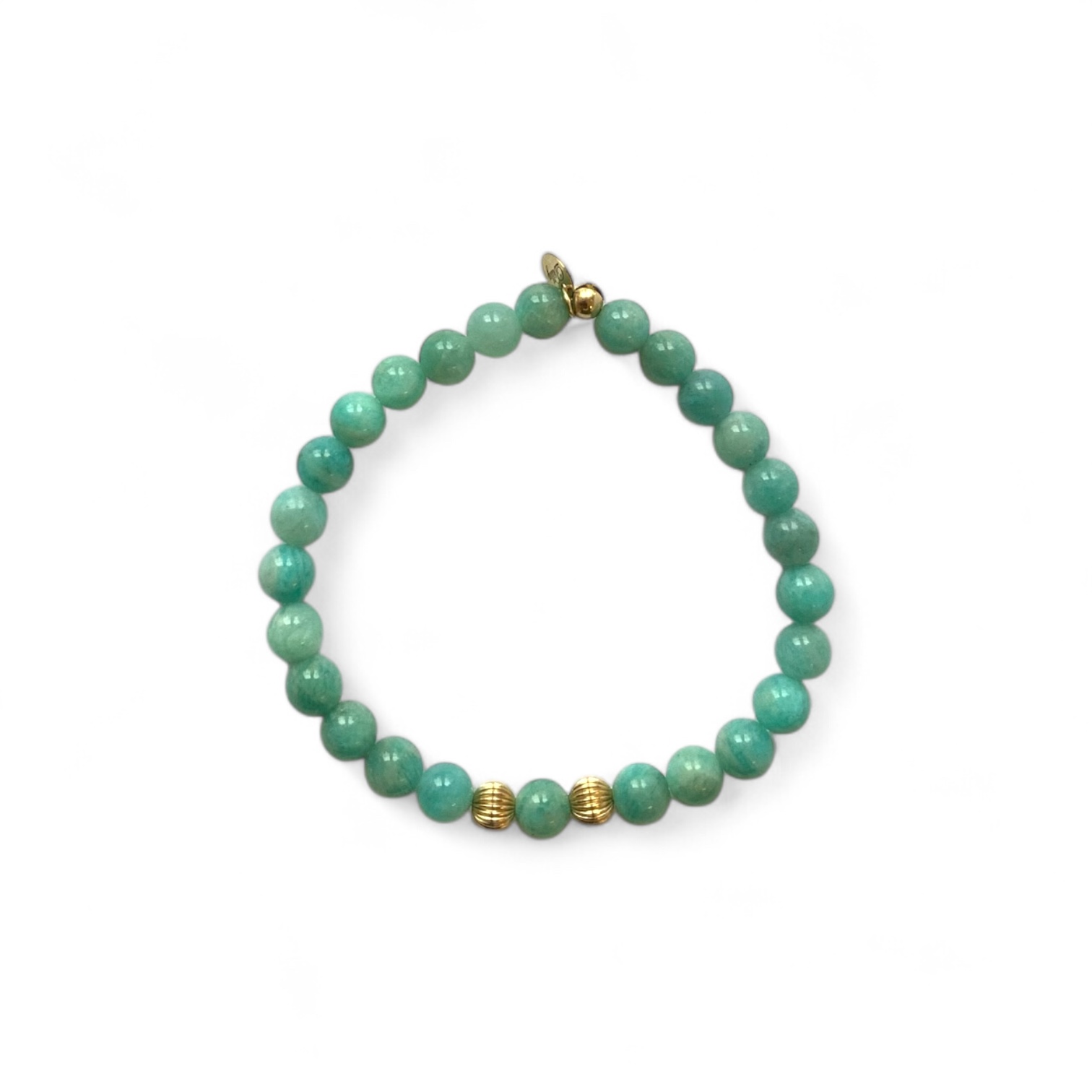 Amazonite - 14K Gold Plated Bracelet