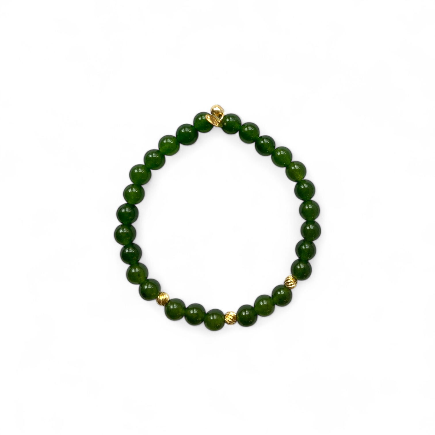 Green Chalcedony - 14K Gold Filled Bracelet